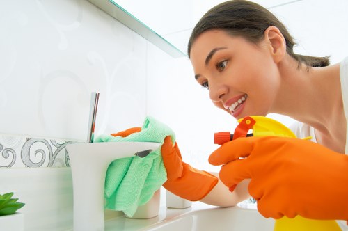 Deep upholstery cleaning process for a living room sofa