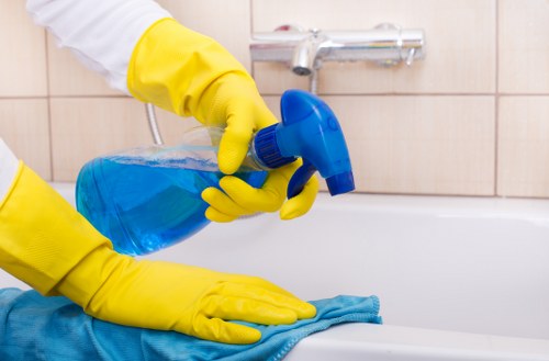 Hot water extraction used for commercial carpet cleaning in Berrylands